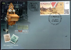 2019 - SERBIA 2023 -100 Years of the PTT Post Museum - FDC