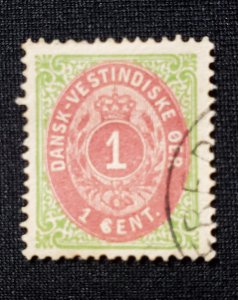 Danish West Indies # 5, 1874-9, Cat. value $30.00