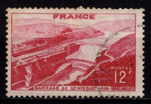 France 1948 Inauguration of Genissiat Barrage, 12f [Used]