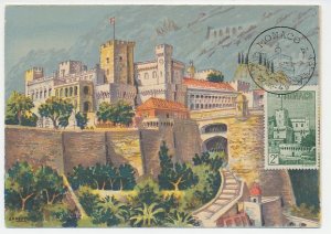 Maximum card Monaco 1949 The Palace