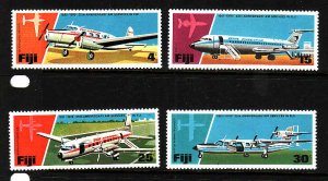 Fiji-Sc#367-70-unused NH set-Planes-Air Service-id3-1976-