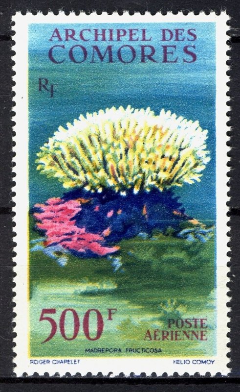 Comoro Island 1962, Coral 500 Fr, Airmail VF MNH