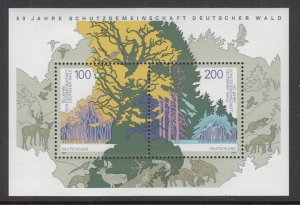 Germany 1968 Souvenir Sheet MNH VF