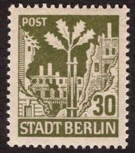 1945, Germany, Allied Occupation of Berlin 30pf, MNH, XF, Sc 11N7