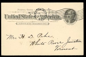 Dollar Box - 1896 Boston American Flag cancel - D on GPC