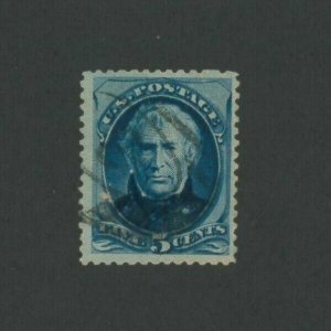 1875 United States Postage Stamp #179 Used F/VF Faded Postal Cancel