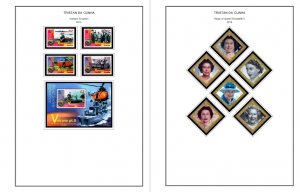 COLOR PRINTED TRISTAN DA CUNHA 2011-2020 STAMP ALBUM PAGES (45 illustr. pages)