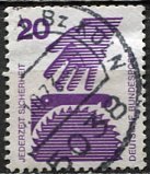 Germany; 1972: Sc. # 1076: O/Used Single Stamp