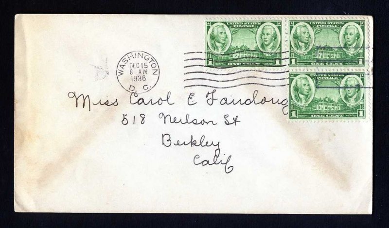 4 Different First Day Covers with no cachets dated 1933 to 1936