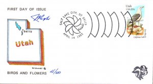 #1996 Utah Birds - Flowers Pugh FDC