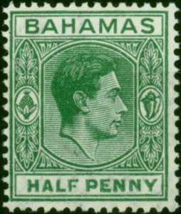 Bahamas 1946 1/2d Myrtle-Green SG149d Fine MNH