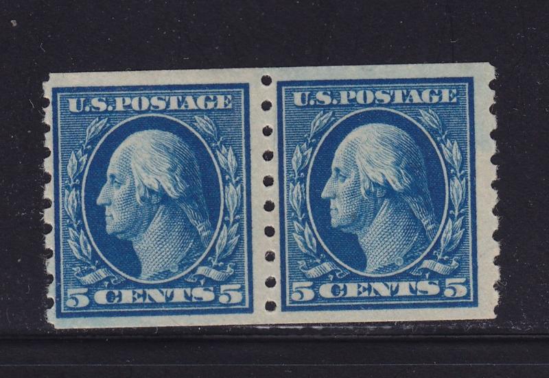 396 pair F-VF OG previously hinged with nice color cv $ 160 ! see pic !