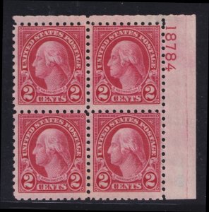 BOBPLATES #583 Washington Lower Right Plate Block 18784 F-VF LH SCV=$70 *