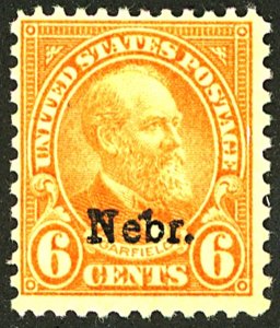 U.S. #675 MINT OG HR