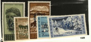 Cyprus #232-6 MNH