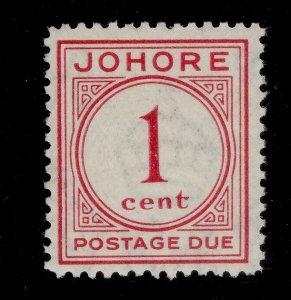 MALAYSIA - Johore GVI SG D1, 1c carmine, LH MINT. Cat £22.