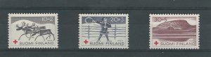 Finland, Postage Stamp, #B157-B159 Mint NH, 1960