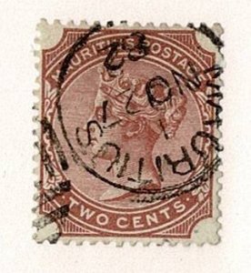 Mauritius #69 used 2c Victoria