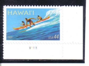 4415 - .44 Hawaii mnh plate # single f-vf.