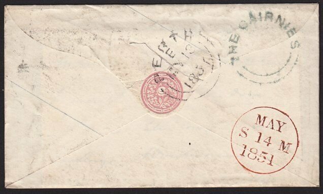 GB SCOTLAND 1854 THE CAIRNIES circular Scots local namestamp on cover.......9184