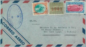 86057 - GUATEMALA - POSTAL HISTORY - Overprinted stamps on AIRMAIL  1941 Birds