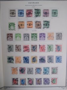 collection on pages Denmark 1918-30 NY: CV $1011