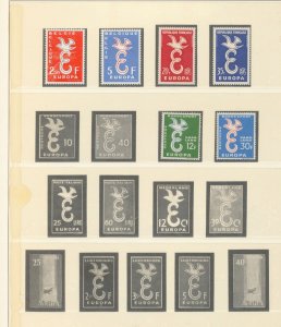 Europa 1958/65 MNH MH on 19 Pages (Apx 150 Items) BL843