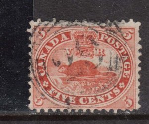 Canada #15 Used With 4 Ring 29 Perth Cancel