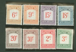 Seychelles #J3-J10 Unused Single (Complete Set)