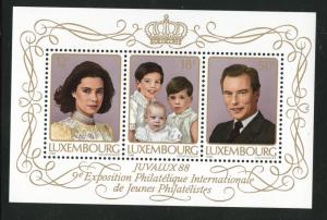 Luxembourg Scott 786 MNH** 1988 Royalty mini sheet