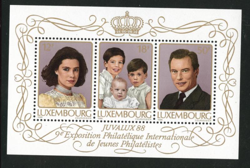 Luxembourg Scott 786 MNH** 1988 Royalty mini sheet