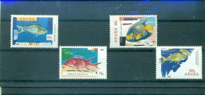 Aruba - Sc# 248-51. 2004 Tropical Fish. MNH $6.50. 