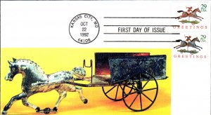 #2711//15 Horse and Rider S & T FDC