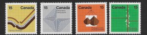 Canada 508-11  1970  set  4  vf mint nh