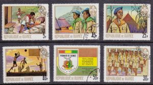 Guinea # 535-540, Boy Scouts, Used CTO
