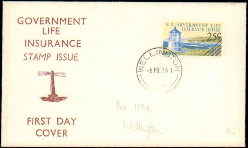 New Zealand, Worldwide First Day Cover, Lighthouses