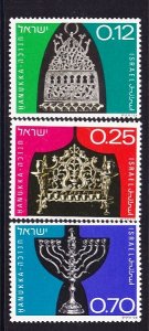 Israel #502 - 504 Menorahs MNH set