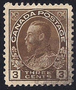 Canada #108 3 cent George Stamp used EGRADED SUPERB 99 XXF