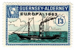 (I.B) Guernsey Cinderella : Alderney 1/3d (Commodore Shipping)  