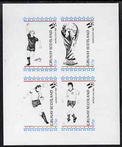 Grunay 1982 Football World Cup imperf sheetlet containing...