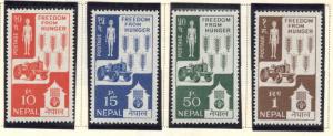 Nepal  Scott 159-162 MNH** FAO set