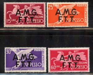 Trieste # E1-4, Mint Hinge Remain.