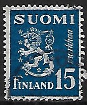 Finland # 273 - Arms of Finland - used .....[Gn2]