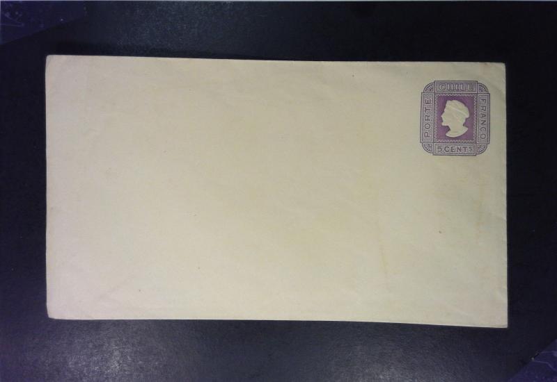 Chile Early 5c Postal Stationary Mint / Light Creasing & Edge Tears - Z1428