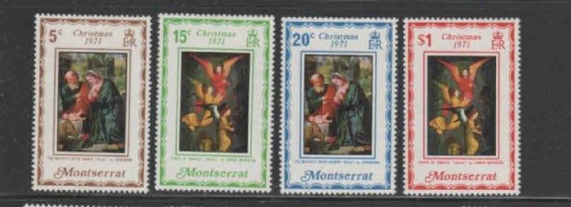 MONTSERRAT #264-267 1971 CHRISTMAS MINT VF NH O.G