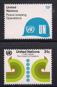 UN NY Sc# 320 321 Peace Keeping Operations MNH