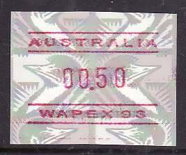 Australia-50c Emu Wapex '93 framas-unused NH-Birds-