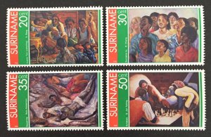 Suriname 1976 #454-7, Paintings, MNH.