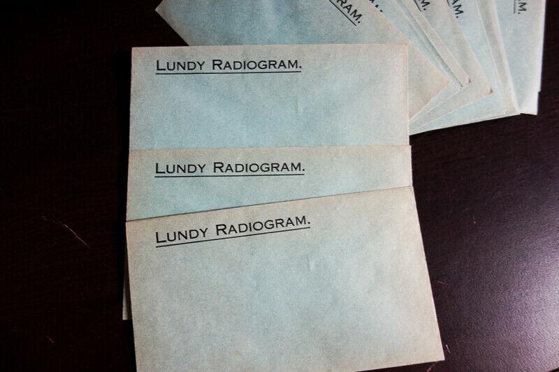 Lundy Islands 1940's Radiogram Original Operating Forms & Envelopes