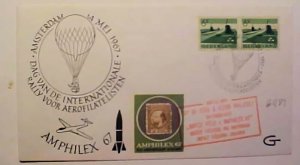 NETHERLANDS BALLOON POST 14 V 67 LIMUIDEN